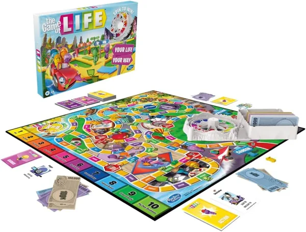 Hasbro Gaming - The Game of Life Board Game, 2-4 Players