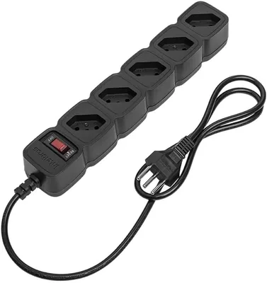 Protetor Eletrônico Filtro de Linha com 5 tomadas EPE 205 Preto Intelbras - Best Deal