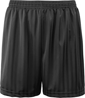 Boys Girls PE Shorts School Games Gym Football Shadow Stripe Many Colours Best Deal