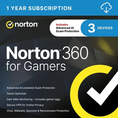 Norton 360 for Gamers 83% Off