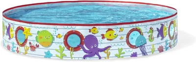 Bestway Paddling Pool 1.52m Ocean Design Kids Inflatable