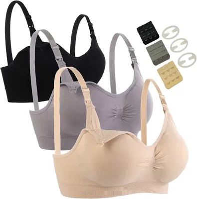 Panières de soutien-gorge pour allaitement Seitop, lot de 3, sans coutures