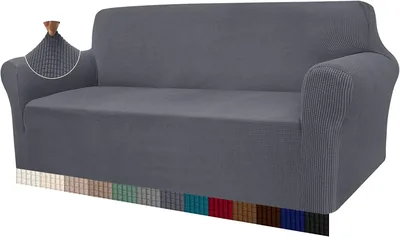 Cubrecama Granbest de Alta Elasticidad, Cubierta de Jacquard Moderna para Sofá, Protección para Perros y Mascotas, 3 Plazas