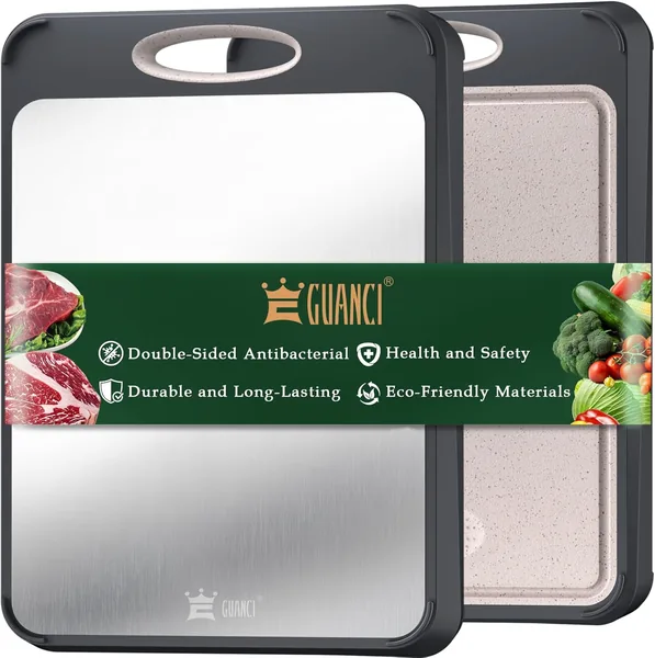 Guancci Large 16x11 316 Stainless Steel Cutting Board
