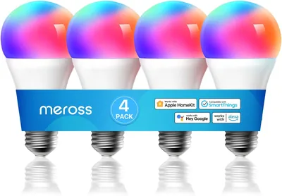 meross Smart Light Bulb E27 RGB Wi-Fi Dimmable LED - Best Deal