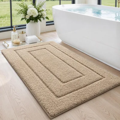 DEXI Badmat 60x110cm, Anti-slip Zacht Badmat Waterafstotend, Machinewasbaar Badtegel voor Douche, Bad en Toilet, B