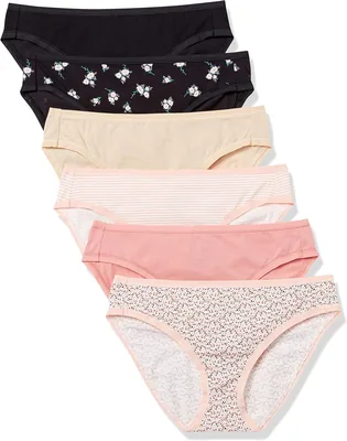 Amazon Essentials - Ropa interior de bikini elástica de algodón para mujer | 12% Descuento