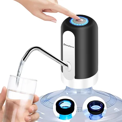 EASYSPEED Dispensador de Agua Fría Automático, 1200 mAh Bomba de Agua Eléctrica USB Portátil con 2 Adaptadores para Botellas - 14% Descuento