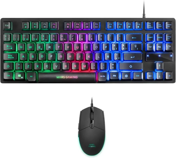 Mars Gaming MCPTKL Spanish Language TKL Gaming Combo