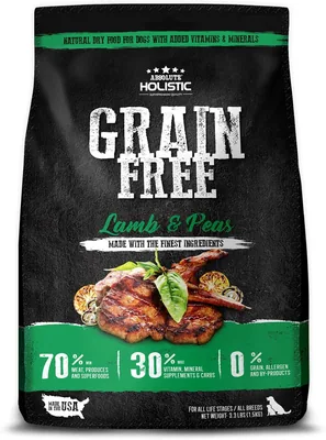 Absolute Holistic Grain Free Dry Dog Food - Lamb & Peas (3.3lbs) Best Deal