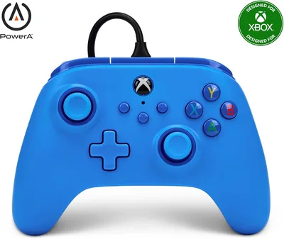 PowerA Mando con cable para Xbox - Azul, controlador de videojuegos cableado, ahorra 41% Off