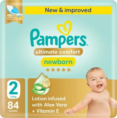 Pampers Ultimate Comfort Diapers Size 2 (3-8kg), 21% Off
