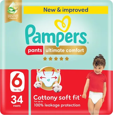 Pampers Ultimate Comfort Culotte Pants Diapers Size 6, Save 49% Off