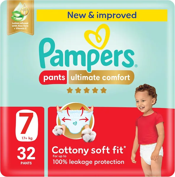 Pampers Ultimate Comfort Pants Diapers, Size 7