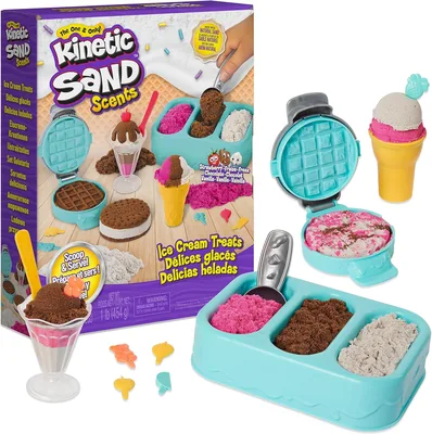 Kinetic Sand Ice Cream Treats - Swirl Scented Sand