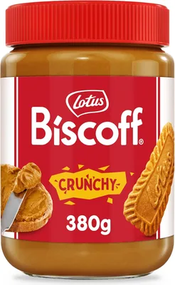 Spread de Galleta Crujiente Lotus Biscoff, 380 gramos | Sabor a Caramelizada | Vegano | Sin Frutos Secos | Sin Colorante