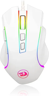 Redragon M607 7200Dpi Griffin Gaming Mouse, White - Best Deal
