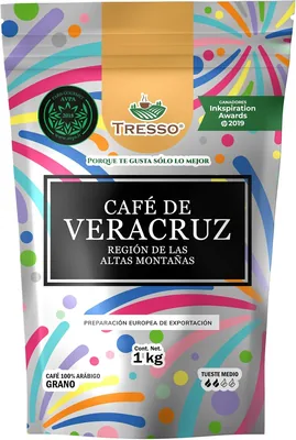 Tresso Café Veracruz Región de las Altas Montañas 1Kg En Grano