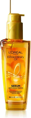 L'Oreal Paris Extraordinary Oil Hair Serum 45% Off - फ्लोरल ऑयल से घुला हुआ, सभी बाल प्रकारों के लिए, 100 एमएल