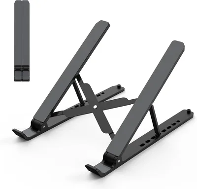 Tonmom Laptop Stand Adjustable Riser Black