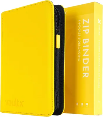 Vault X 4 Pocket Zip Kartfiltr, 160 Kartor, Premium Exo-Tec Album Material, 20 Sida-Förd Pages, Kartspel Fil