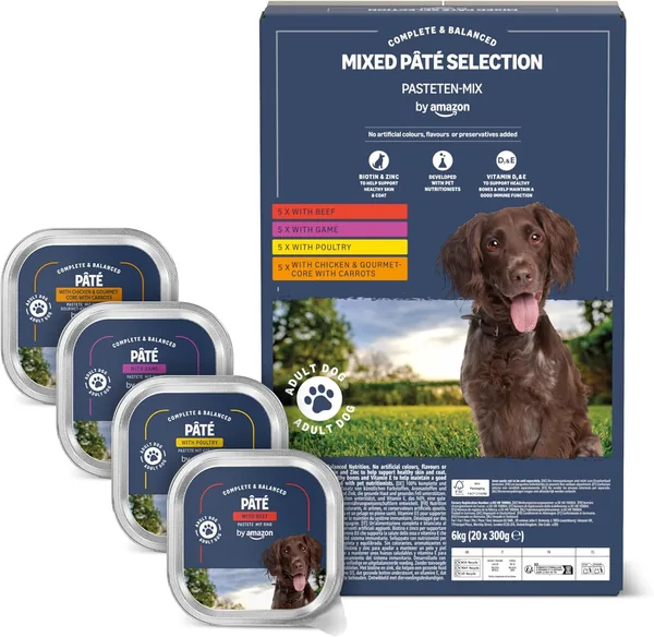 Cibo Umido per Cani by Amazon, 20 Pates da 300g - Miglior Affare
