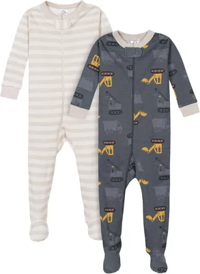 Pacote Gerber: 2 Pijamas com Pés para Meninos - Melhor Preço