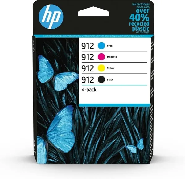 Inks Original HP 912 Pack 4 Noir jaune cyan magenta