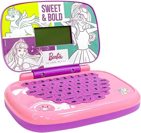 Candide, Laptop Infantil, Barbie, Brinquedo Educativo - Bil ngue