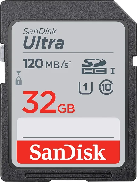 SanDisk 32GB Ultra SDHC UHS-I Memory Card - 120MB/s