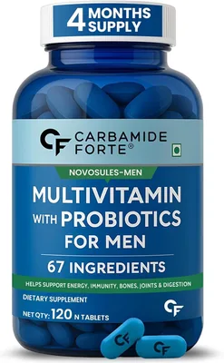 Carbamide Forte Men's Multivitamin | Probiotics & Ginseng | Immune Support