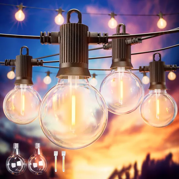 ZOTOYI LED Outdoor Light Chain 15 m Garden String Lights IP65 Waterproof