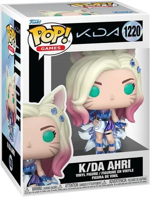 Figura de vinilo coleccionable Funko Pop! Games: League of Legends - K/DA Ahri - Regalo ideal - Mercancía oficial - Juguetes para niños