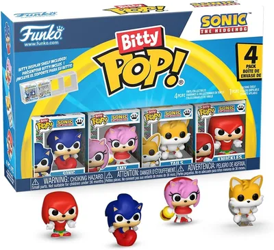 Funko Bitty POP! 4 Pack: Sonic The Hedgehog Collectables
