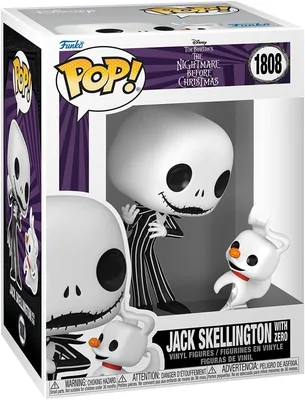 Funko Pop! & Buddy: Disney - El Pesadilla Antes de Navidad - Jack y Zero | Mercancía Oficial - Figura de Vinilo Coleccionable