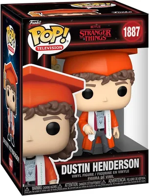 Funko Pop! TV: Stranger Things Temporada 5 - Dustin - Graduación - Figura de Vinilo Coleccionable - Idea de Regalo - Mercancía Oficial