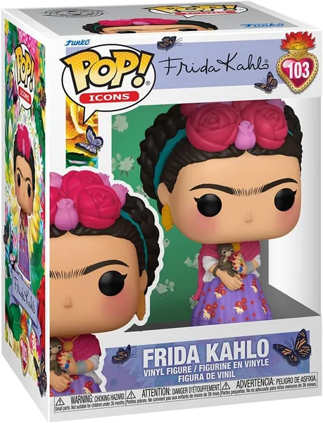 Figura de Vinilo Coleccionable Funko Pop! Iconos: Frida Kahlo - Regalo Ideal - Mercancía Oficial