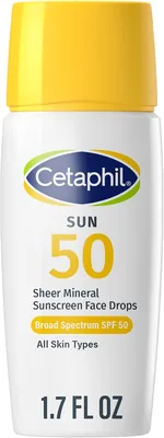 Cetaphil Sheer Mineral Sunscreen SPF 50, Broad Spectrum, Sensitive Skin - 47% Off