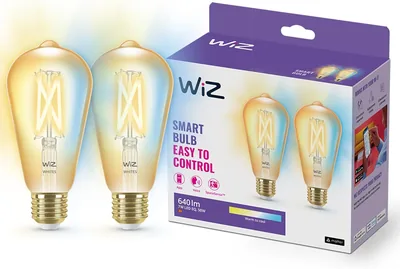 WiZ Filament ST64 Bulb 2 Pack - 27% Off