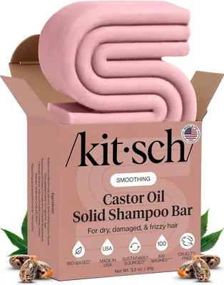 Kitsch Pro Castor Oil Shampoo Bar - Eco-Friendly Hydration for Hair