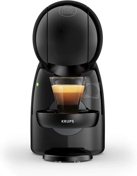 NESCAF DOLCE GUSTO Krups Piccolo XS Espresso Coffee Machine and Other Capsule Drinks, Manual, Grey and Black
