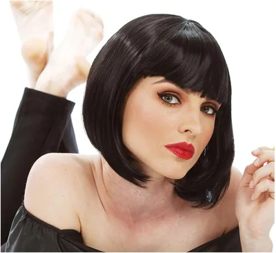 ALLAURA Mia Flapper Bob Wig Black - 1920s Costume