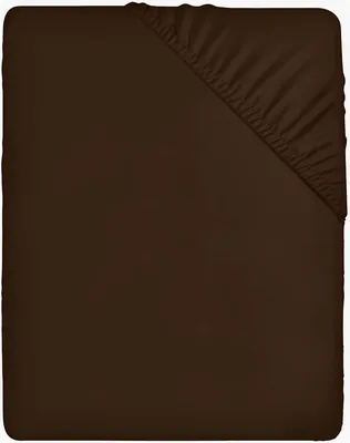 Housse de lit ajustée Utopia Bedding - Marron, 63 x 200 cm - Certifiée Oeko-Tex - 35 | Microfibre Polyester Broyé