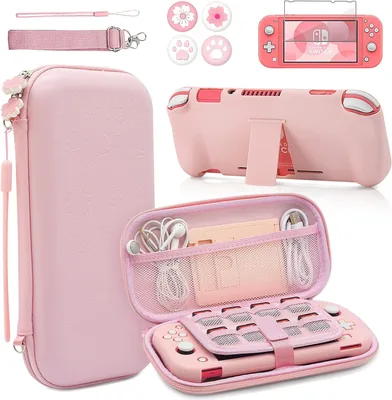 BRHE Pink Travel Carrying Case for Switch Lite - 69% Off