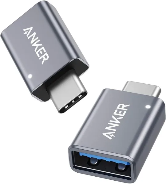 Anker USB-C to USB 3.0 Adapter (2-Pack) Type C USB-A to 5Gbps for MacBook Pro/MacBook Air/iPad Pro and More