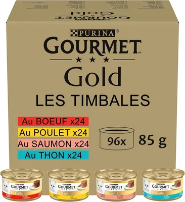 Gourmet Gold Mix 12431104 Katnäring, 3 oz x 96 Stukor