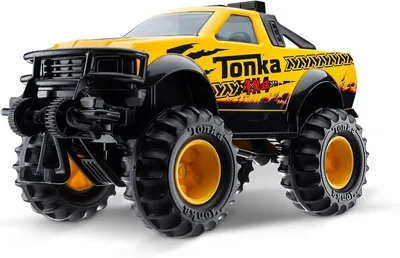 Tonka Steel Classics 4x4 Pickup Truck - Yellow Friction
