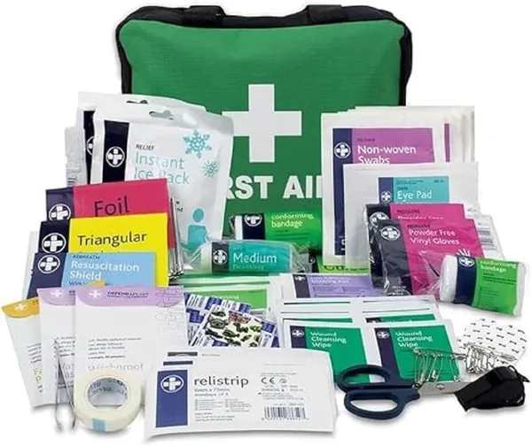 LEWIS-PLAST First Aid Kit First Aid Bag 160 Pieces