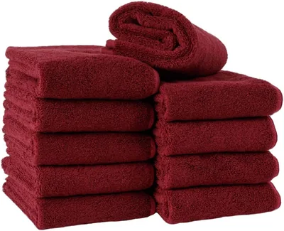 Toughness PRO #005 Face Towels Bordeaux Set of 10 Professional Fast Absorption Best Price