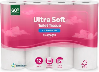 Ultra Soft Toilet Tissue 4-Ply 12 Rolls